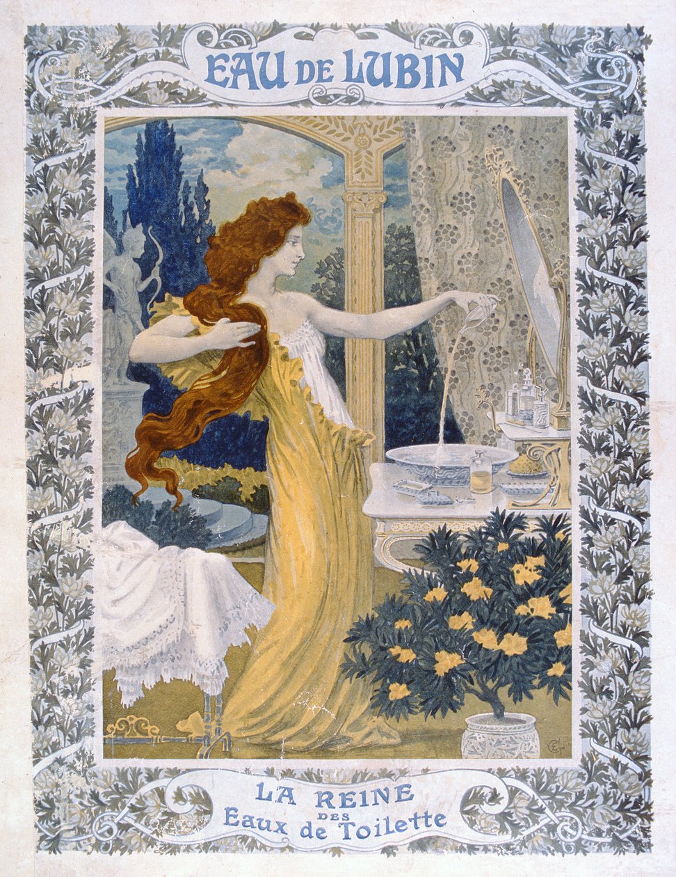 Reklamní plakát "Eau de Lubin", cca 1900 od Eugene Grasset