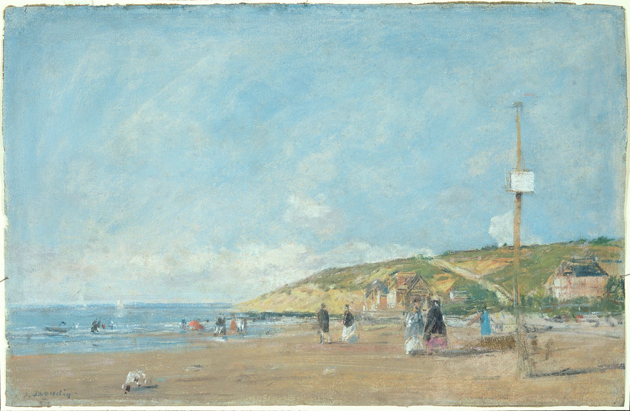 Mořské pobřeží (pastel na papíře) od Eugene Louis Boudin