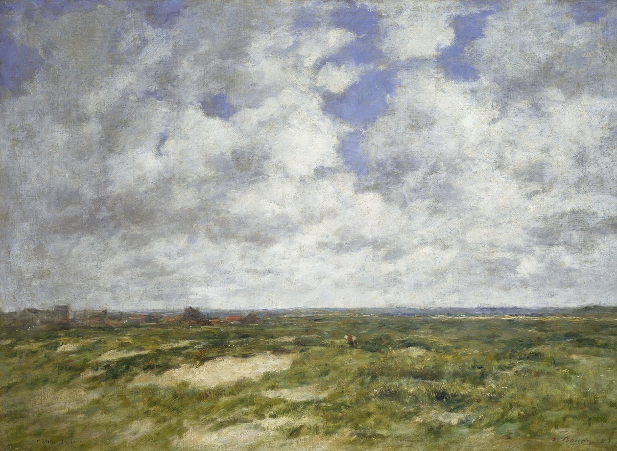 Berck, Zamračená krajina, 1882 od Eugene Louis Boudin