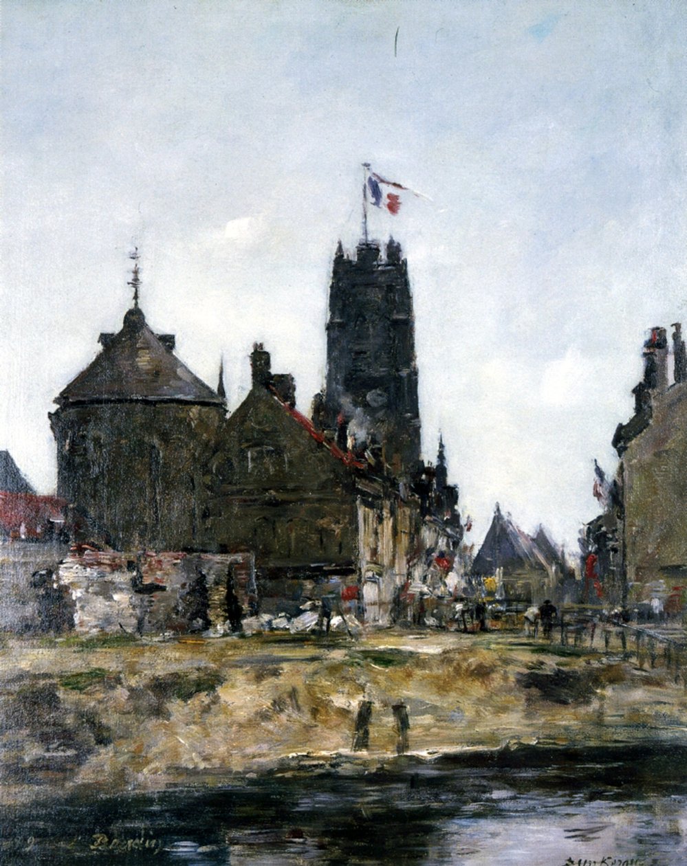 Dunkerque, svátek, 1889 od Eugene Louis Boudin