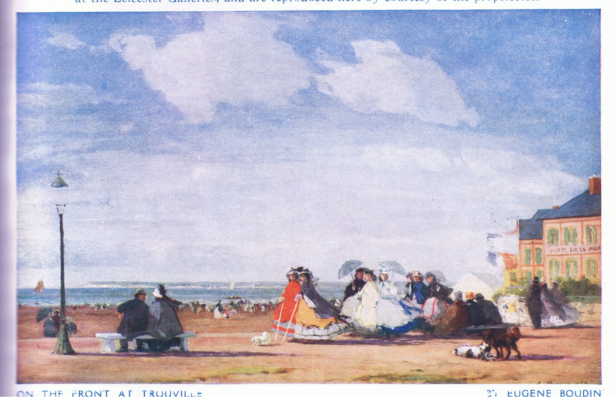 Na frontě v Trouville od Eugene Louis Boudin