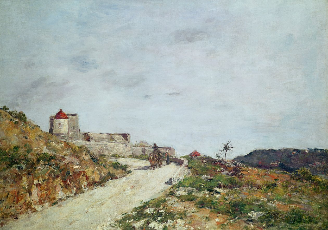 Cesta k citadele ve Villefranche, 1892 od Eugene Louis Boudin