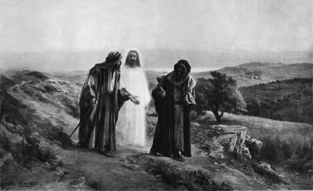 Učedníci v Emauzích, c1905, 1912 od Eugene Alexis Girardet