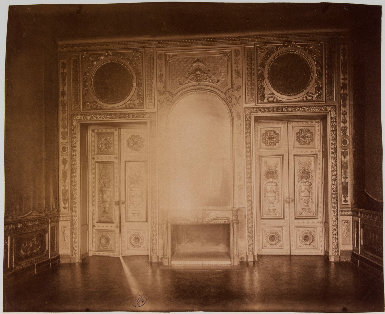 Obývací pokoj, interiér Hôtel de Lauzun od Eugène Atget