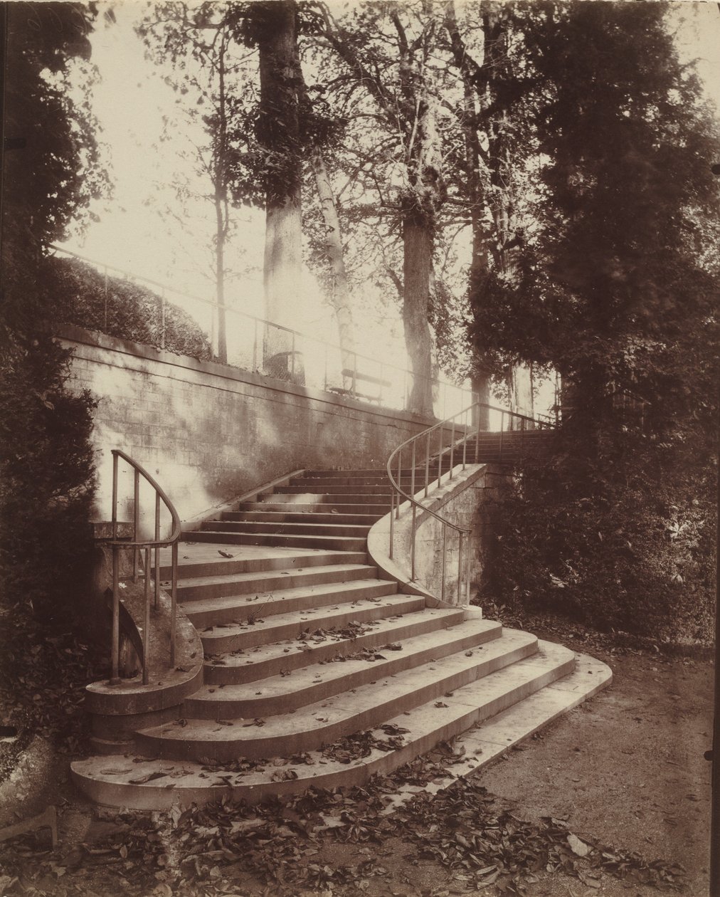 Schody v Saint-Cloud, 1906 (foto) od Eugène Atget