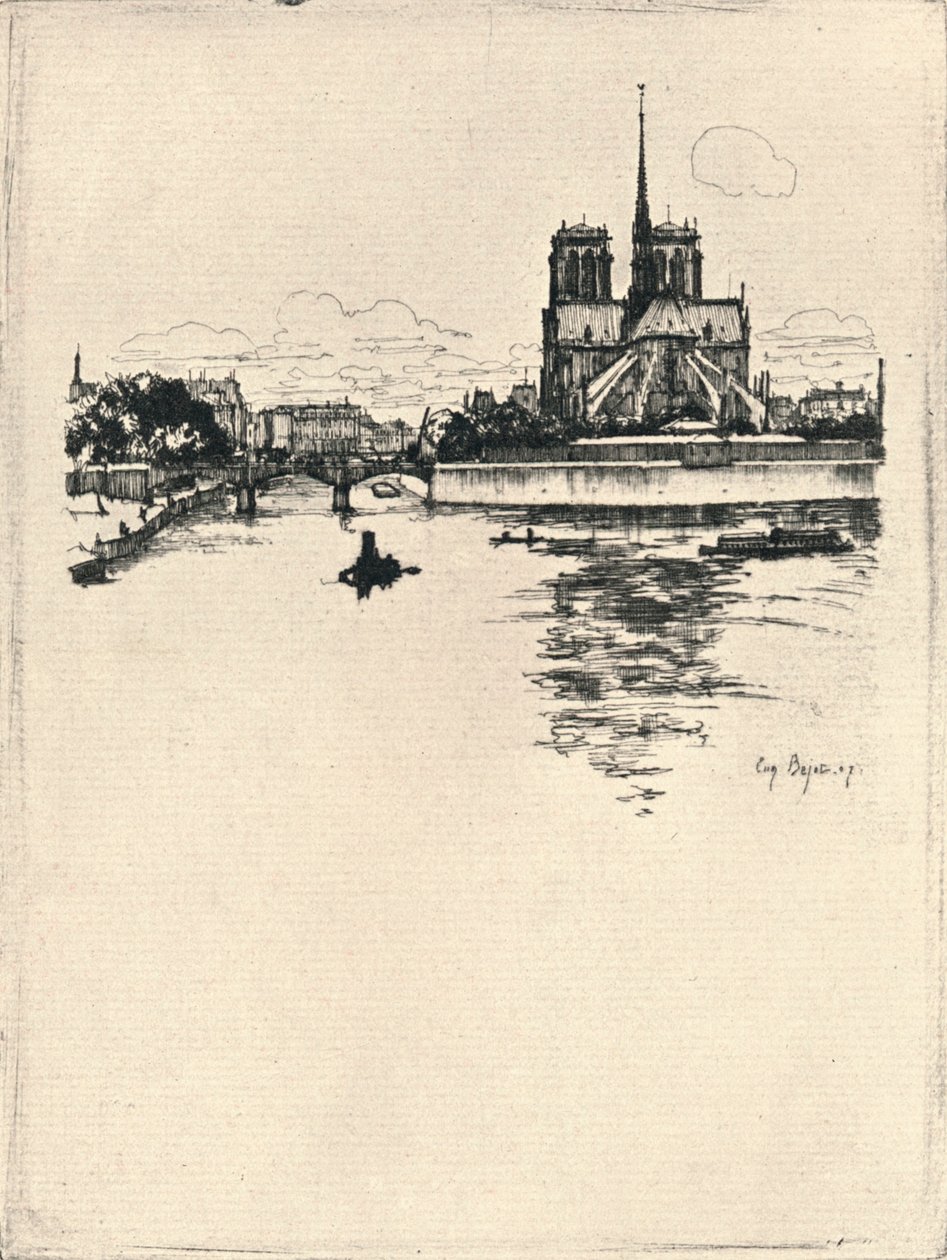 Apsida Notre Dame, 1915 od Eugene Bejot