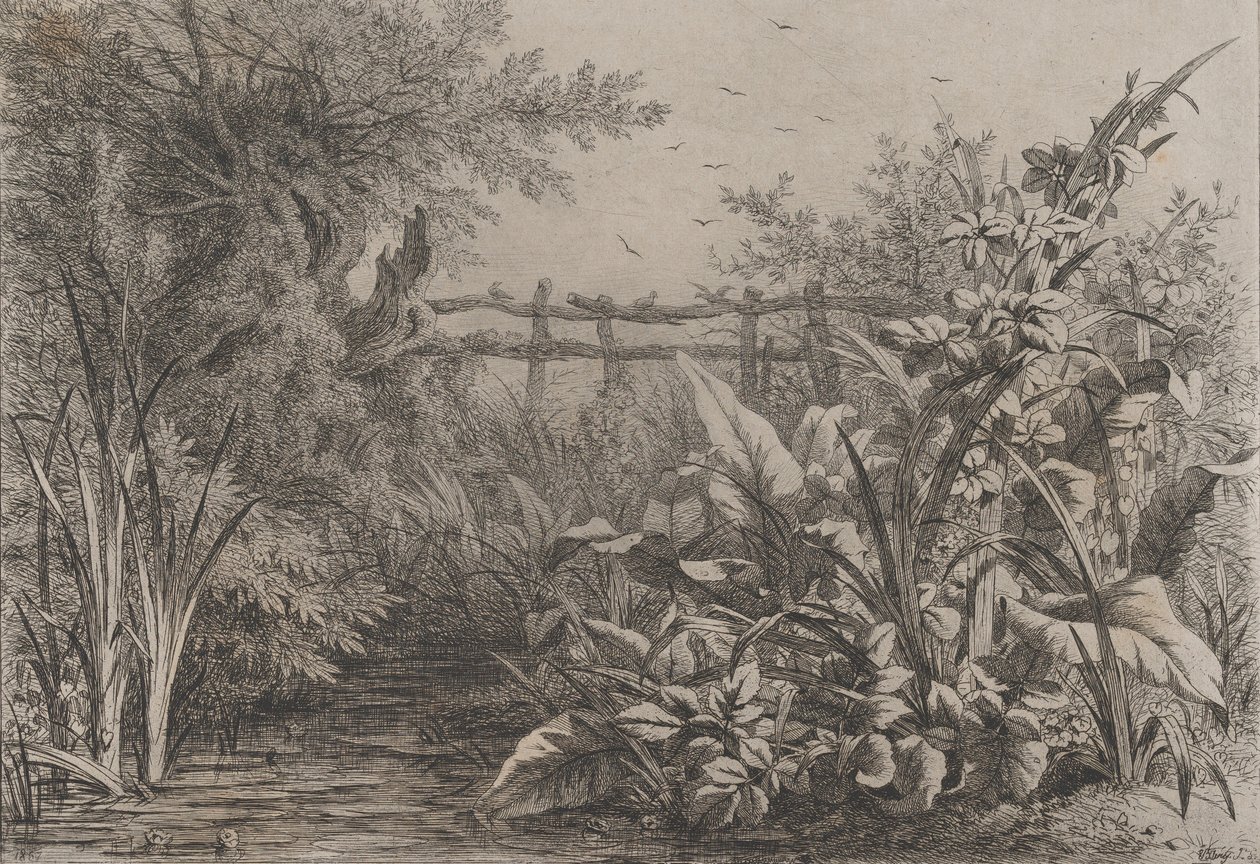 Rybník, 1857. od Eugene Bléry