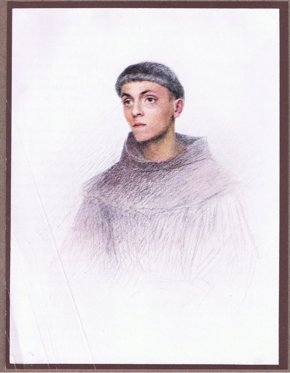 Mladý mnich, 1919 od Eugene Burnand
