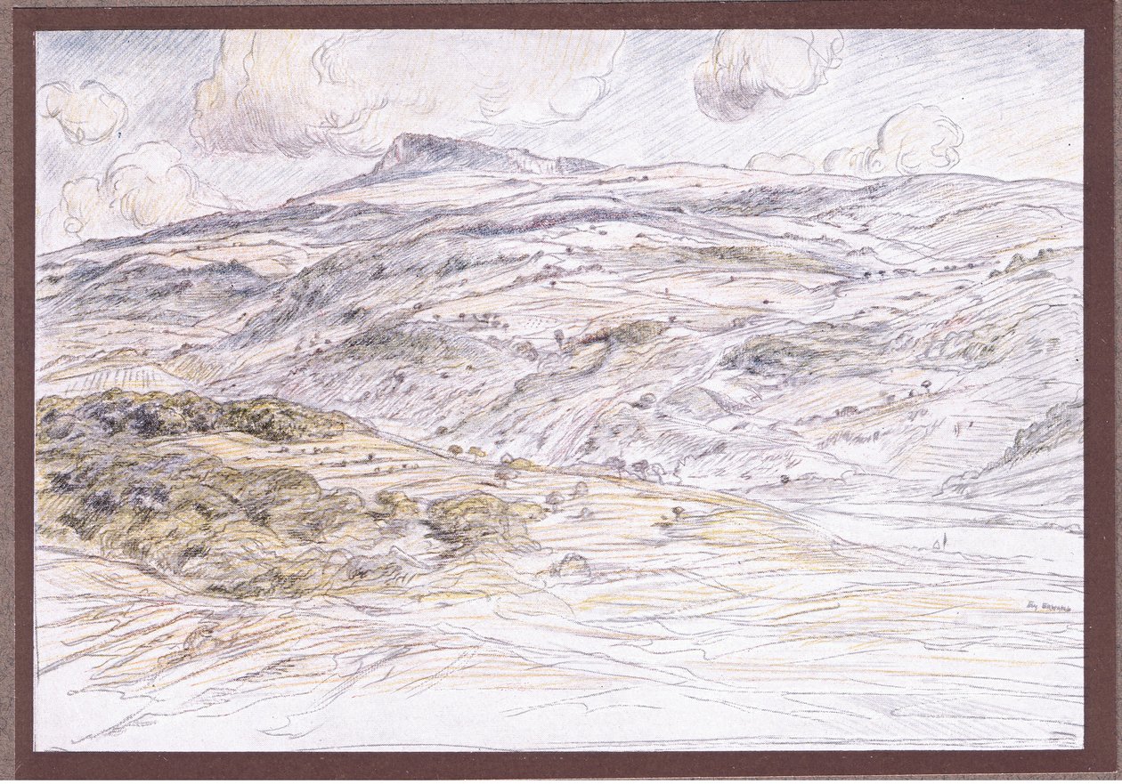 Mount La Verna, 1919 od Eugene Burnand