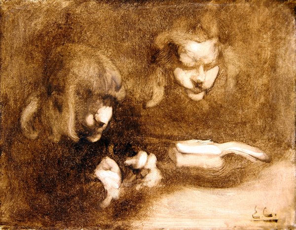 Čtení od Eugène Carrière