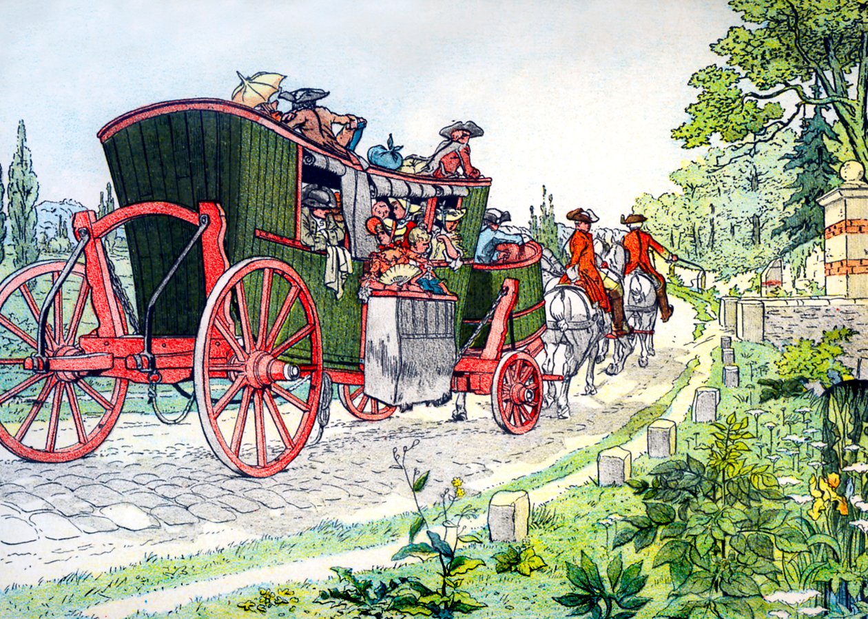 Autobus z Paříže do Versailles od Eugene Courboin