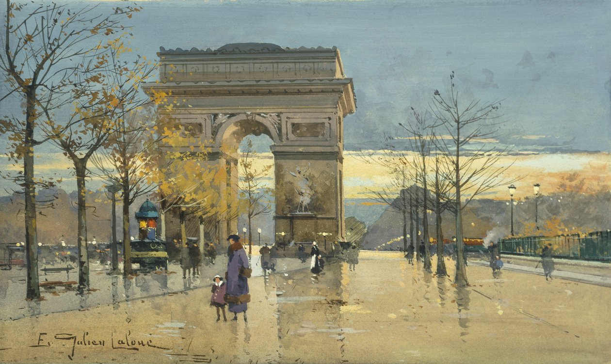 Vítězný oblouk od Eugene Galien Laloue