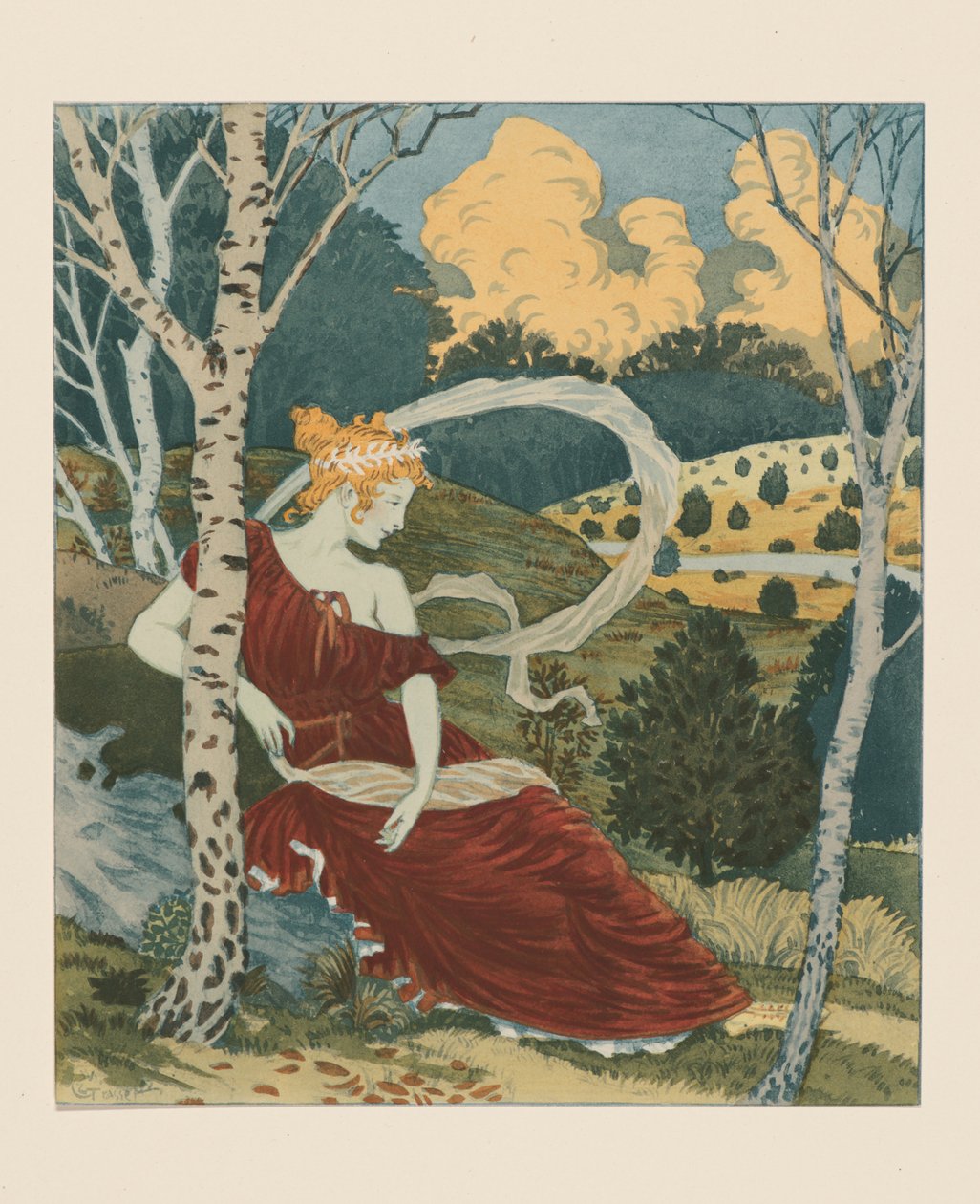 V lese, asi 1899. od Eugene Grasset