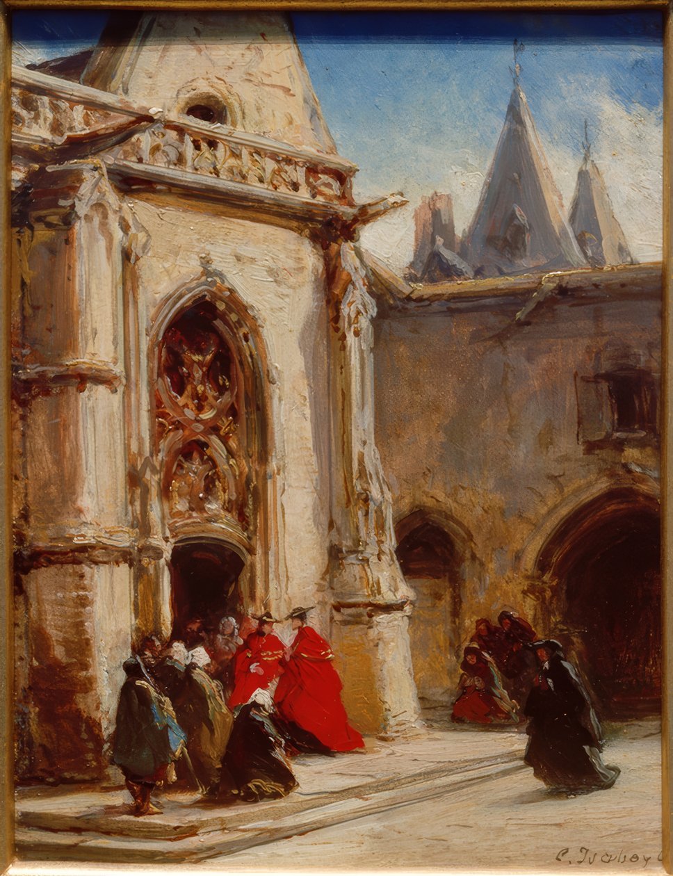 Vstup do katedrály od Eugene Isabey