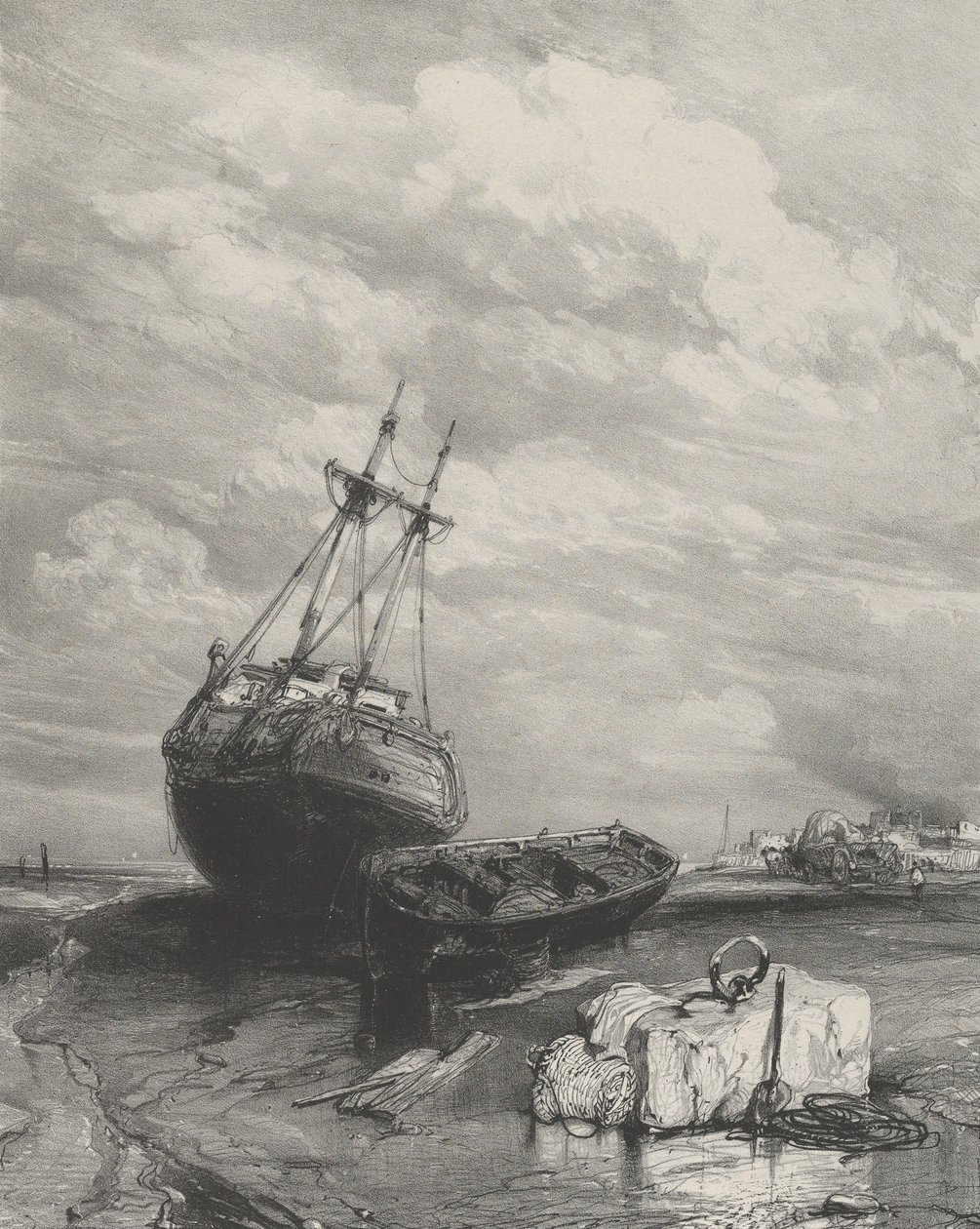 Odliv, 1833. od Eugene Isabey