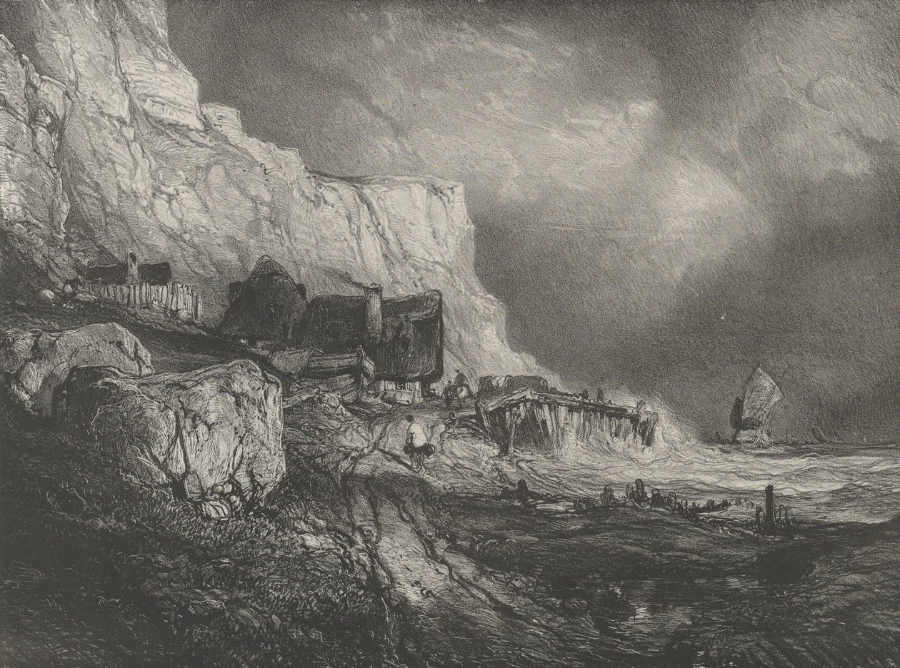 Okolí Dieppe, 1833. od Eugene Isabey