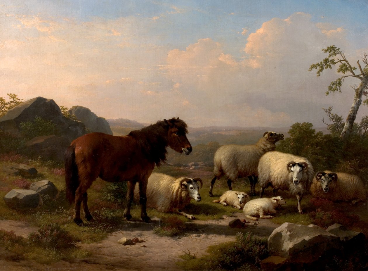 Dobří přátelé, 1878 od Eugene Joseph Verboeckhoven