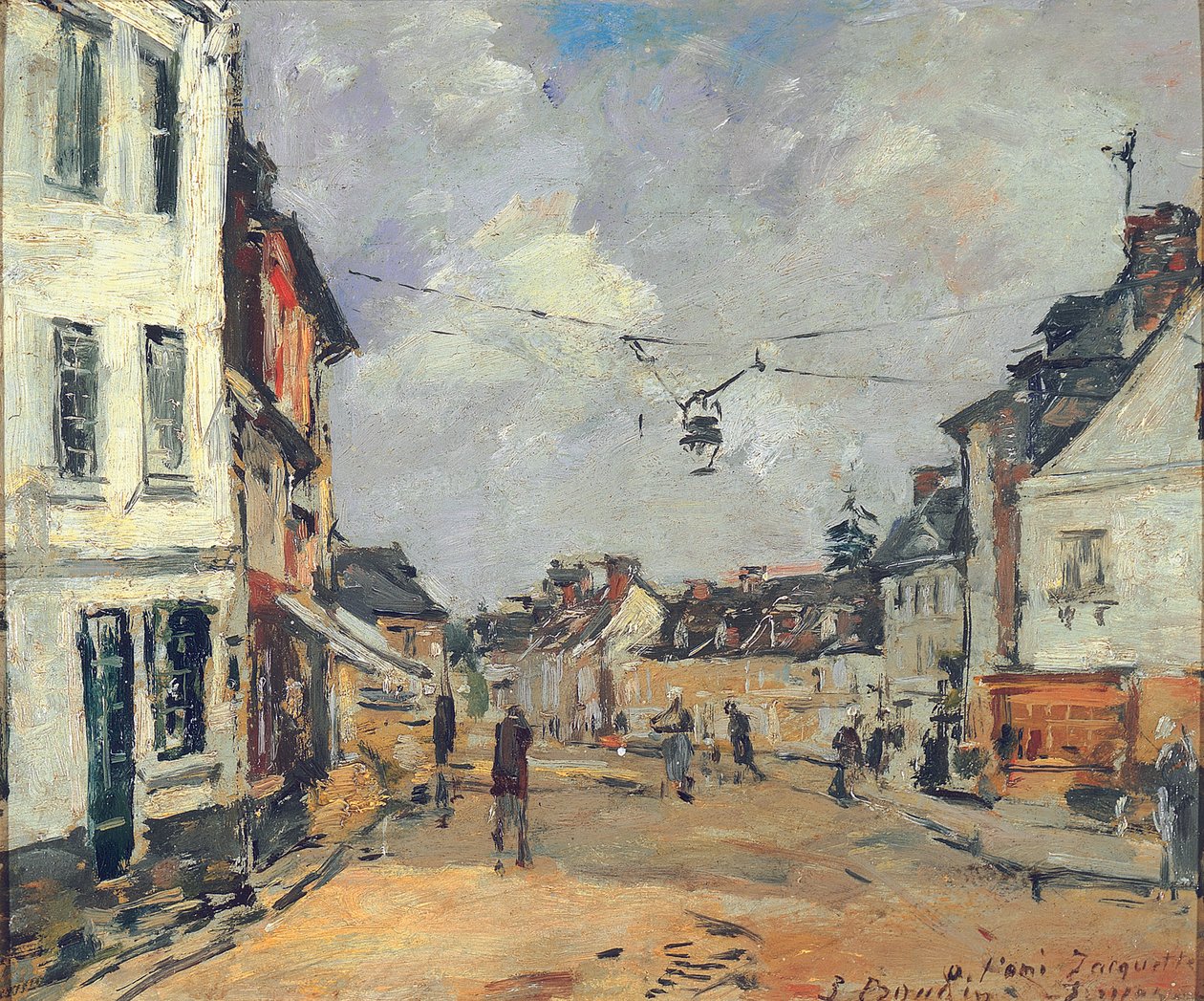Fervaques, Main Street, c.1877-81 od Eugene Louis Boudin