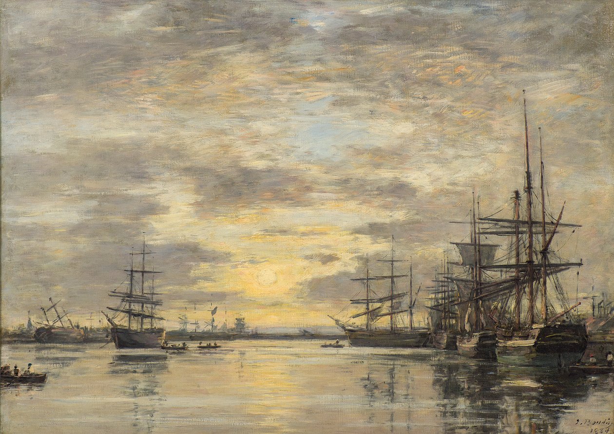 Povodí Eure v Le Havru od Eugene Louis Boudin