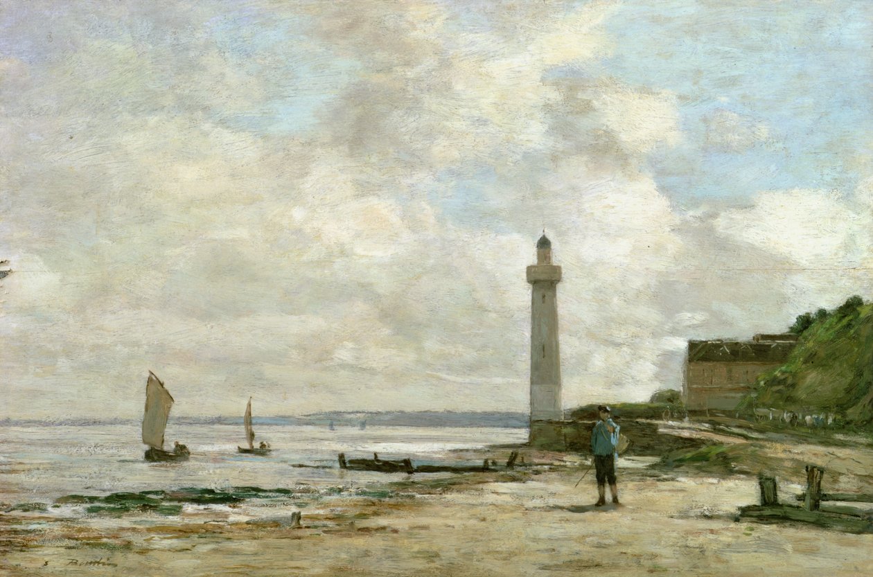 Maják v Honfleuru, 1864-66 od Eugene Louis Boudin