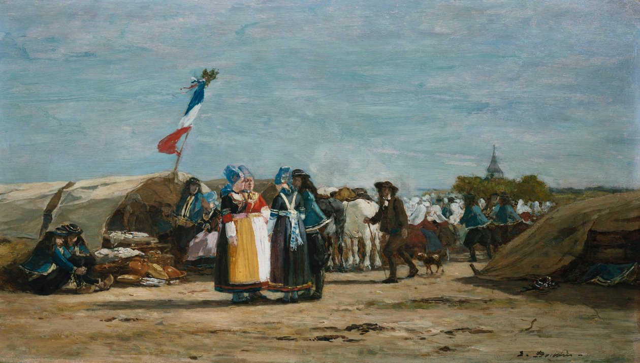 Pouť ve Finistere v Bretani od Eugene Louis Boudin