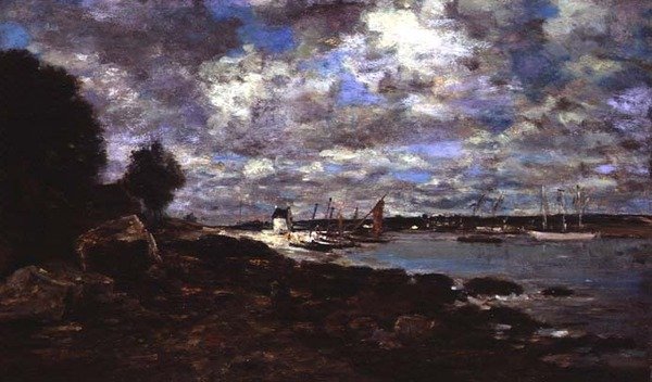 Plougastel-Daoulas (olej na plátně) od Eugene Louis Boudin