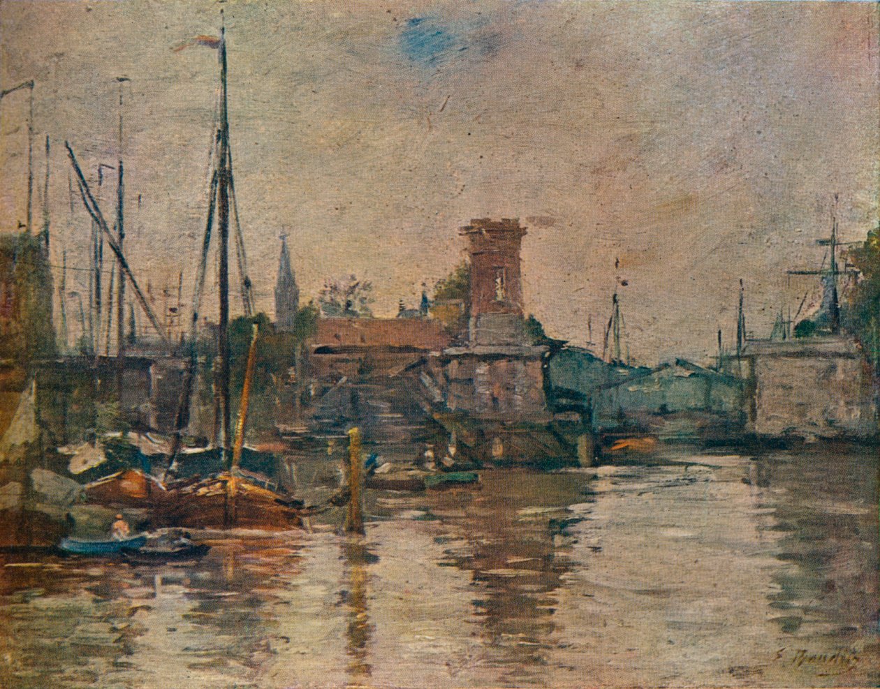 Lodní doprava, 19. století od Eugene Louis Boudin
