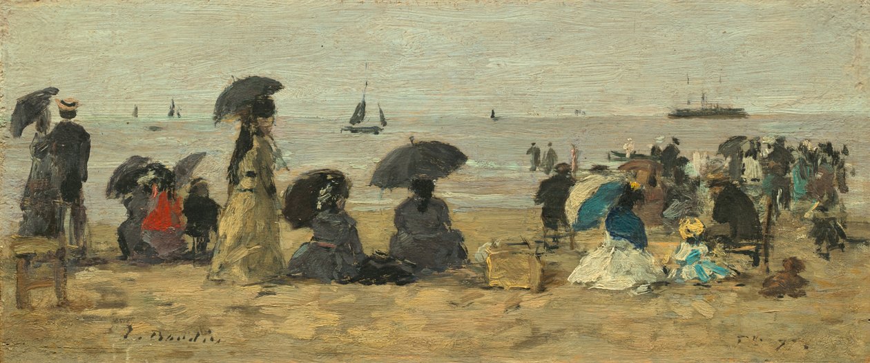 Pláž, 1877. od Eugene Louis Boudin