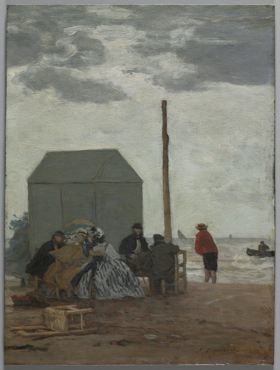 Pláž v Deauville, 1864. od Eugene Louis Boudin