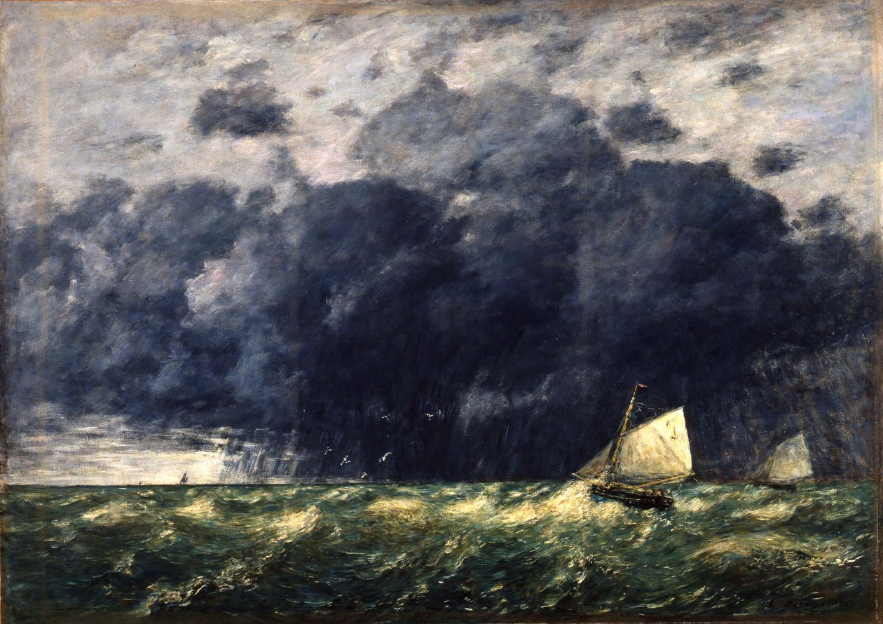Bouře, 1886. od Eugene Louis Boudin