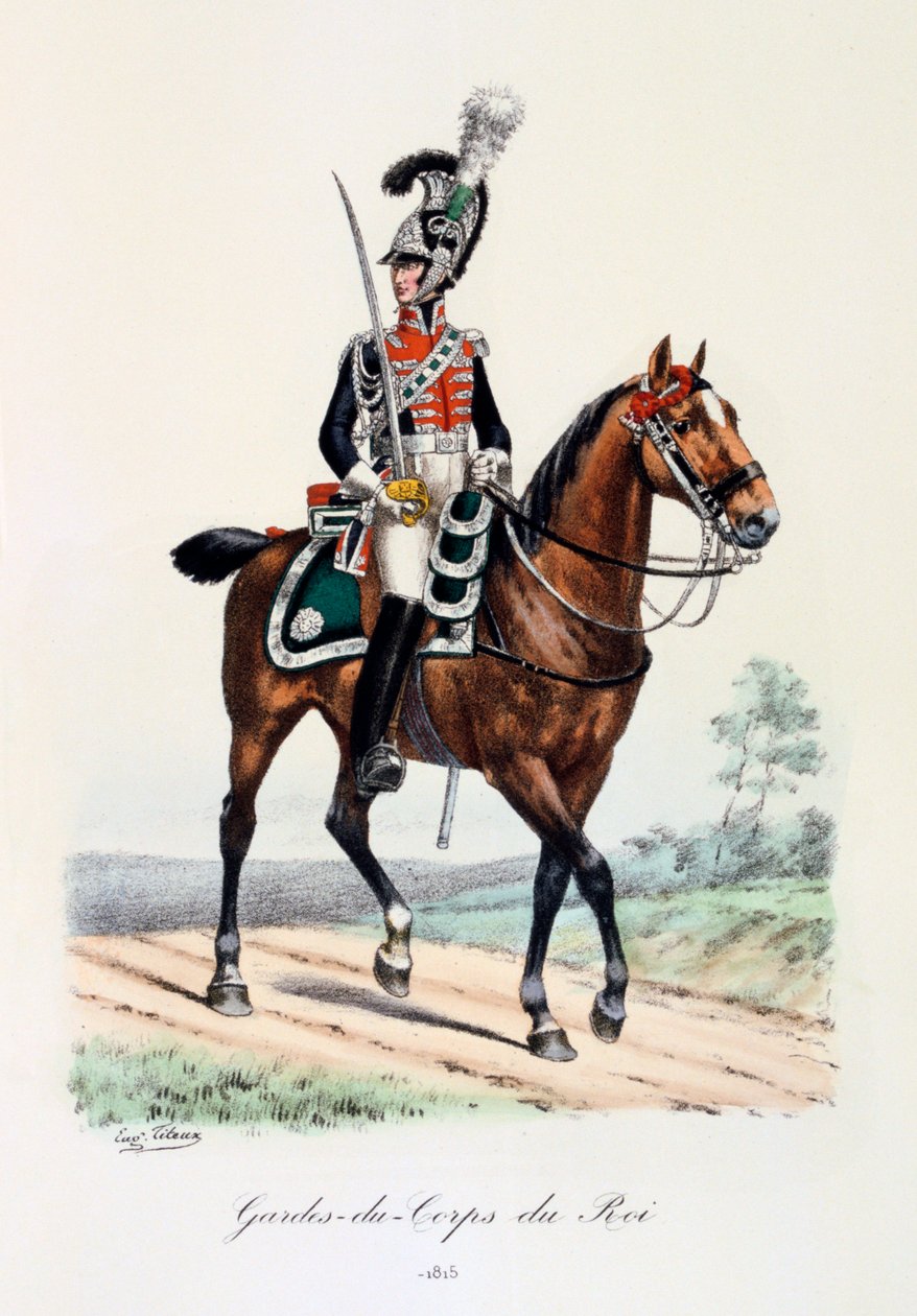 Královi tělesní strážci, 1815 od Eugene Titeux