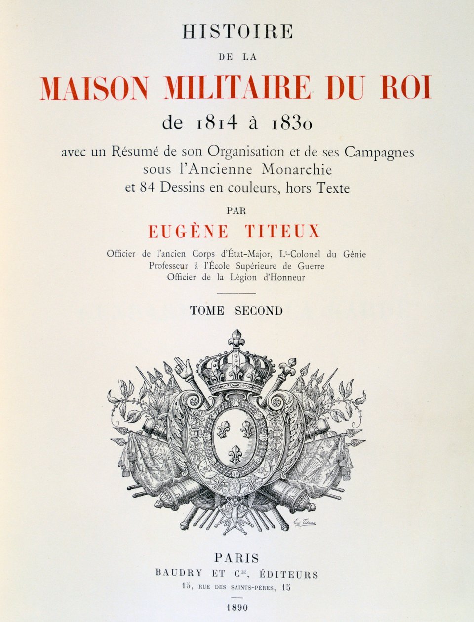 Titulní strana od Eugene Titeux