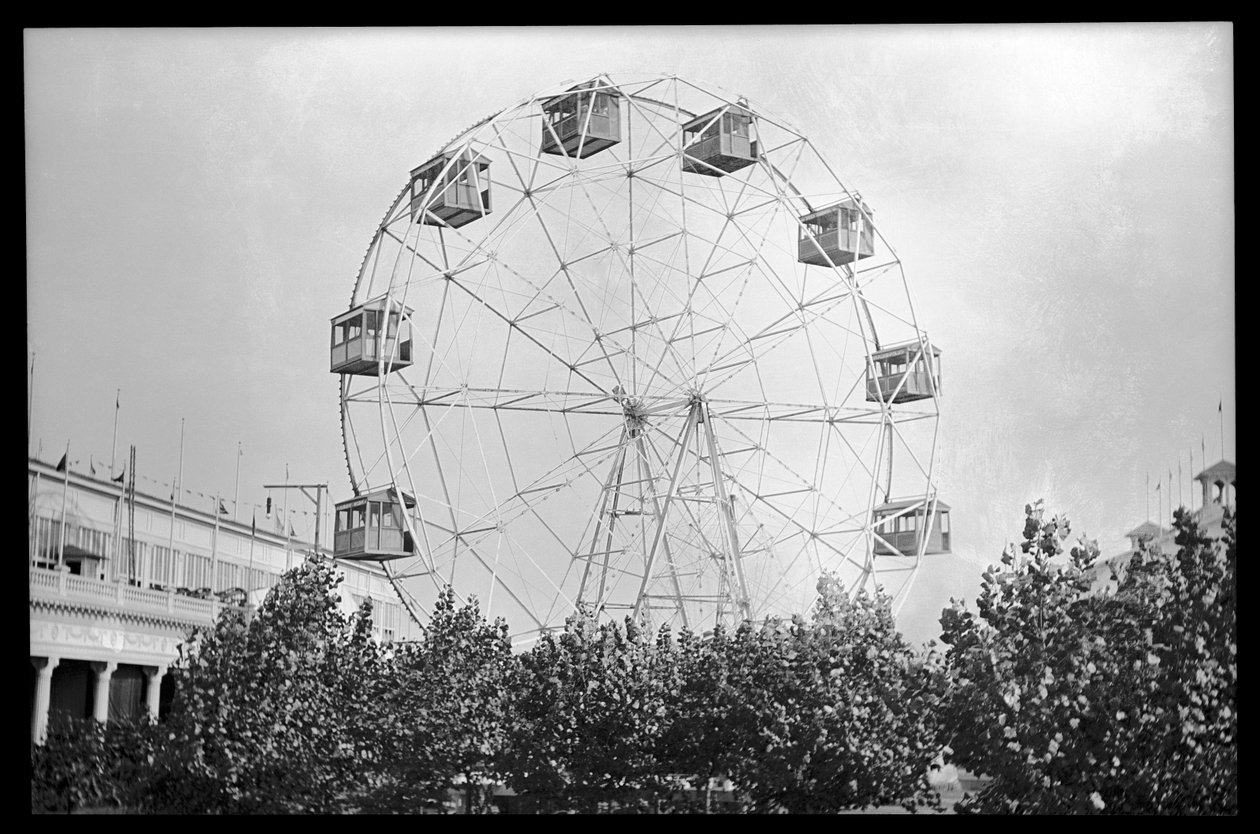 Ruské kolo, Coney Island, 1910 (dusičnan negativní) od Eugene Wemlinger