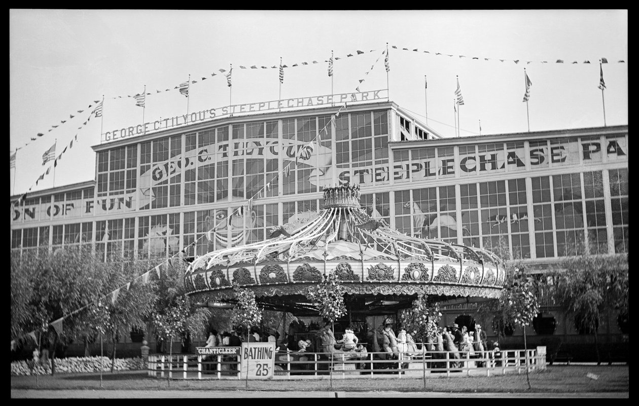 Pohled na Coney Island, 1903 (dusičnan negativní) od Eugene Wemlinger