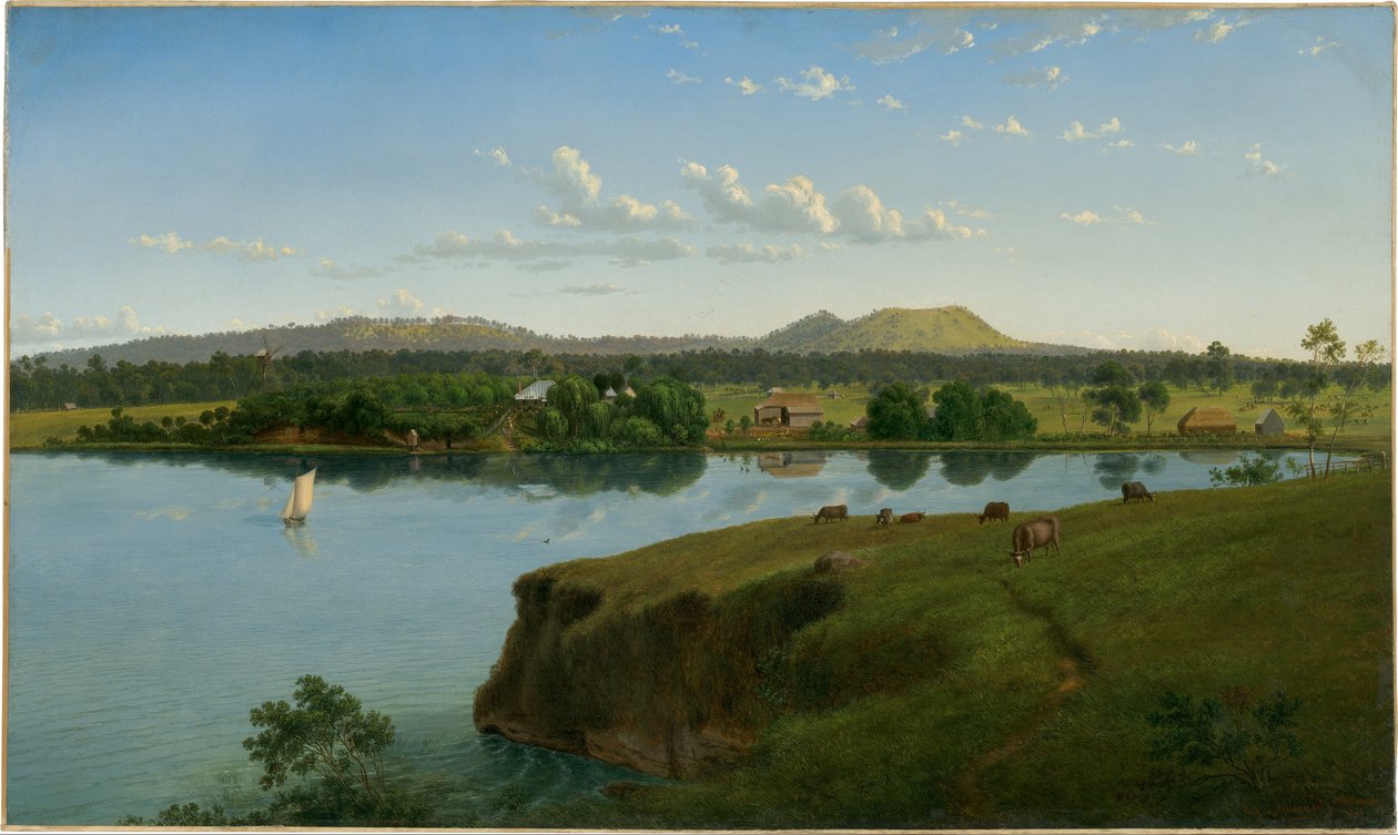 Purrumbete z druhé strany jezera od Eugene von Guérard