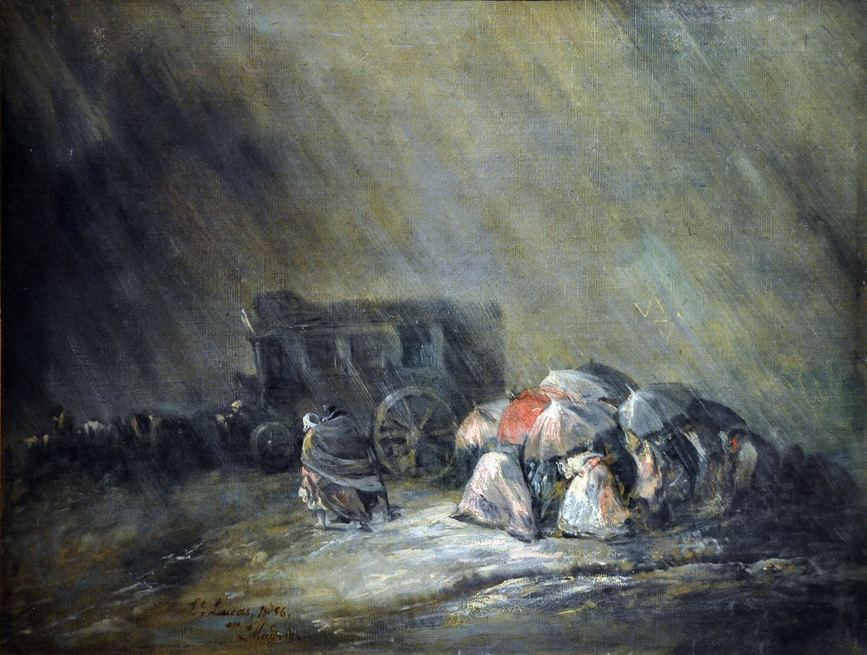 Bouře (olej na plátně) od Eugenio Lucas Velázquez