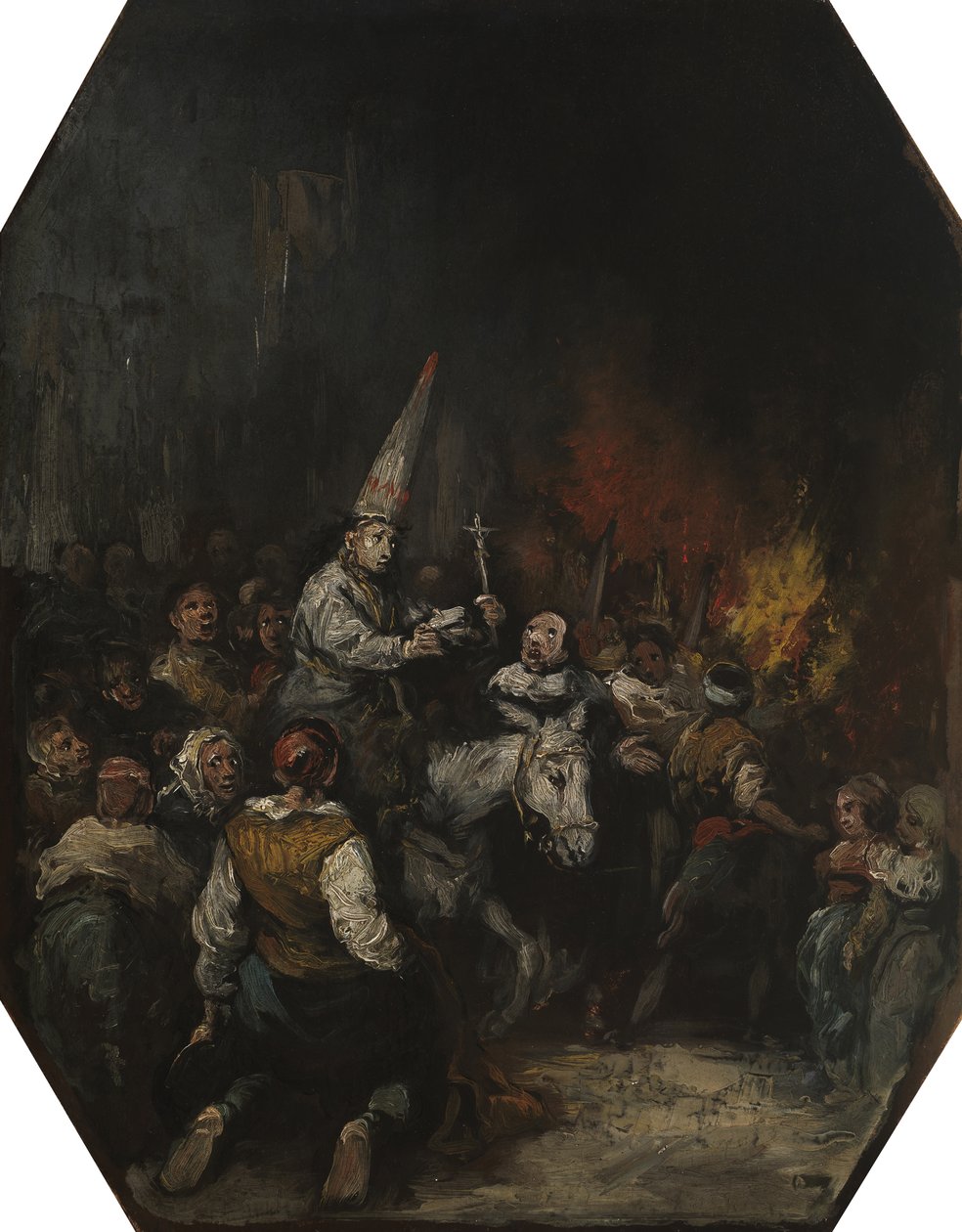 Odsouzen inkvizicí, cca 1860 od Eugenio Lucas Velázquez