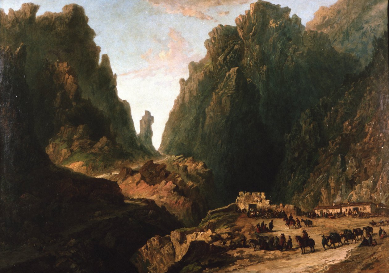 Krajina s pašeráky od Eugenio Lucas Velázquez