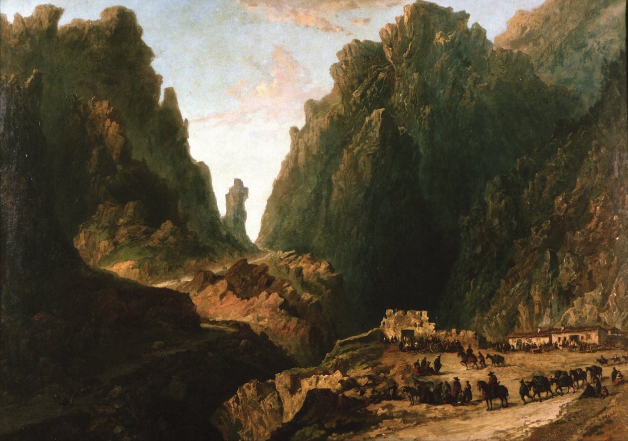Krajina s pašeráky od Eugenio Lucas Velázquez