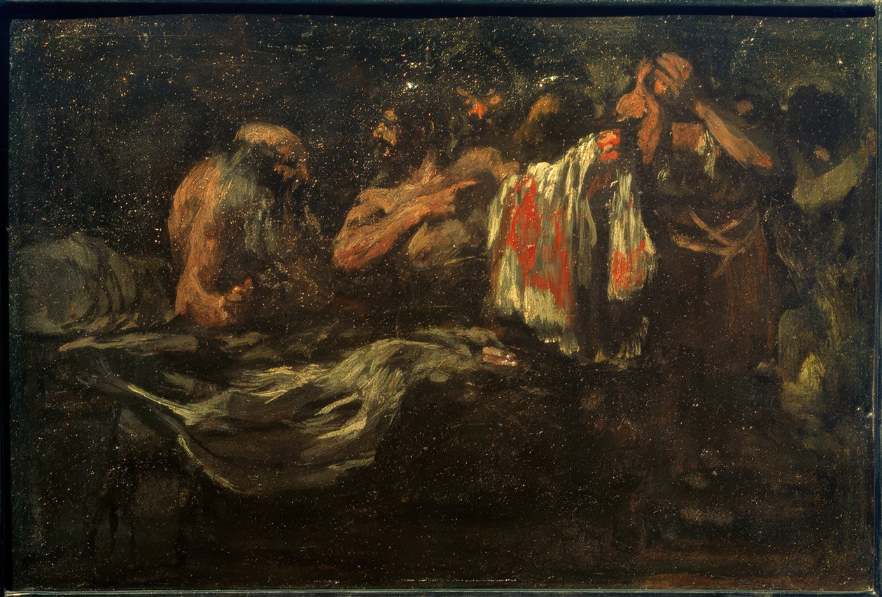 Synové Jacobovi přinesou krvavou košili od Eugenio Lucas Velázquez