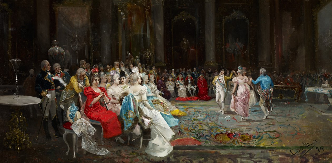 Tanec v paláci od Eugenio Lucas Villaamil