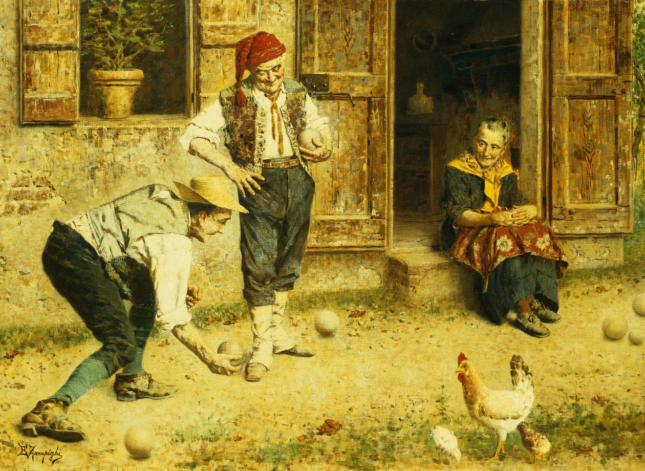 Hra Bocci od Eugenio Zampighi