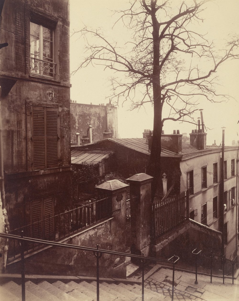 Schodiště, Montmartre od Eugène Atget