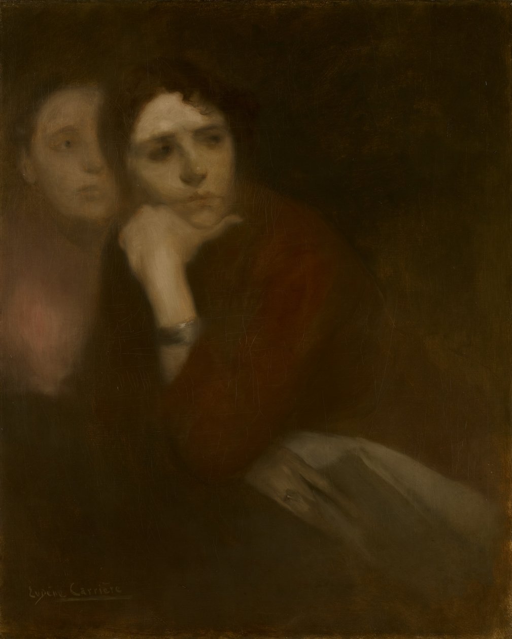 Dvě ženy, kolem roku 1895 od Eugène Carrière