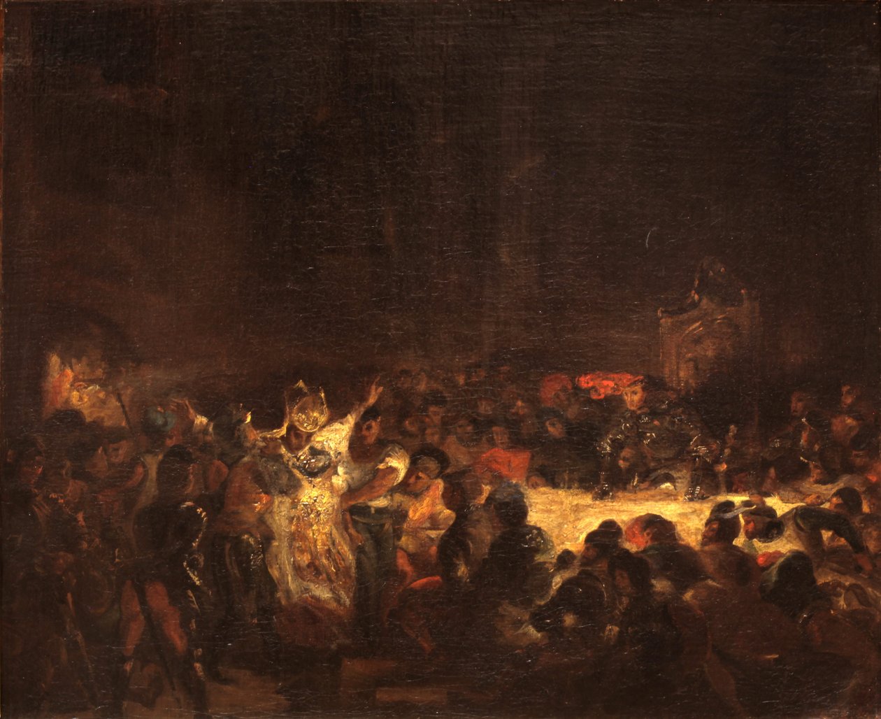 Atentát na biskupa v Lutychu od Ferdinand Victor Eugene Delacroix