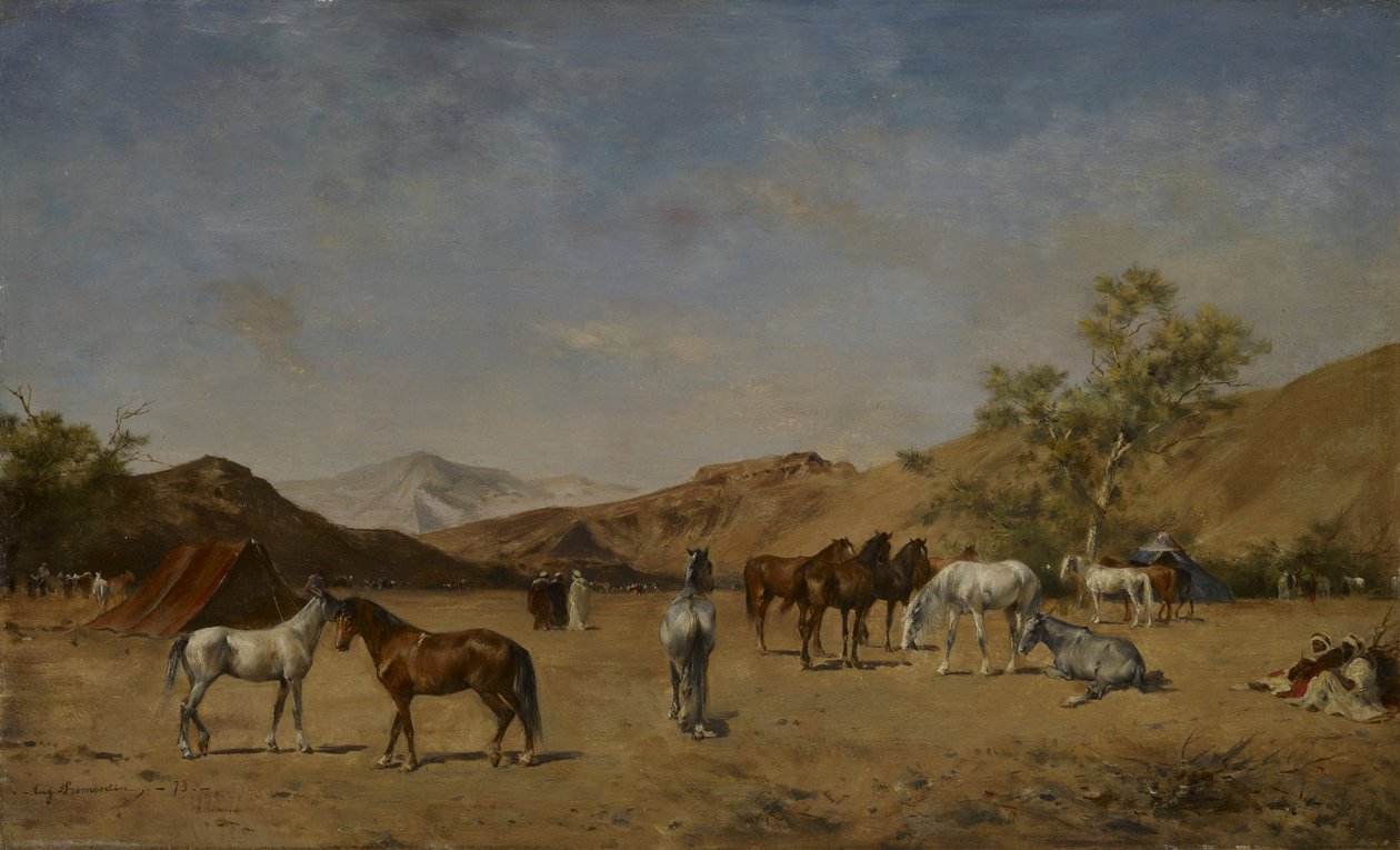 Arabský tábor od Eugène  Fromentin