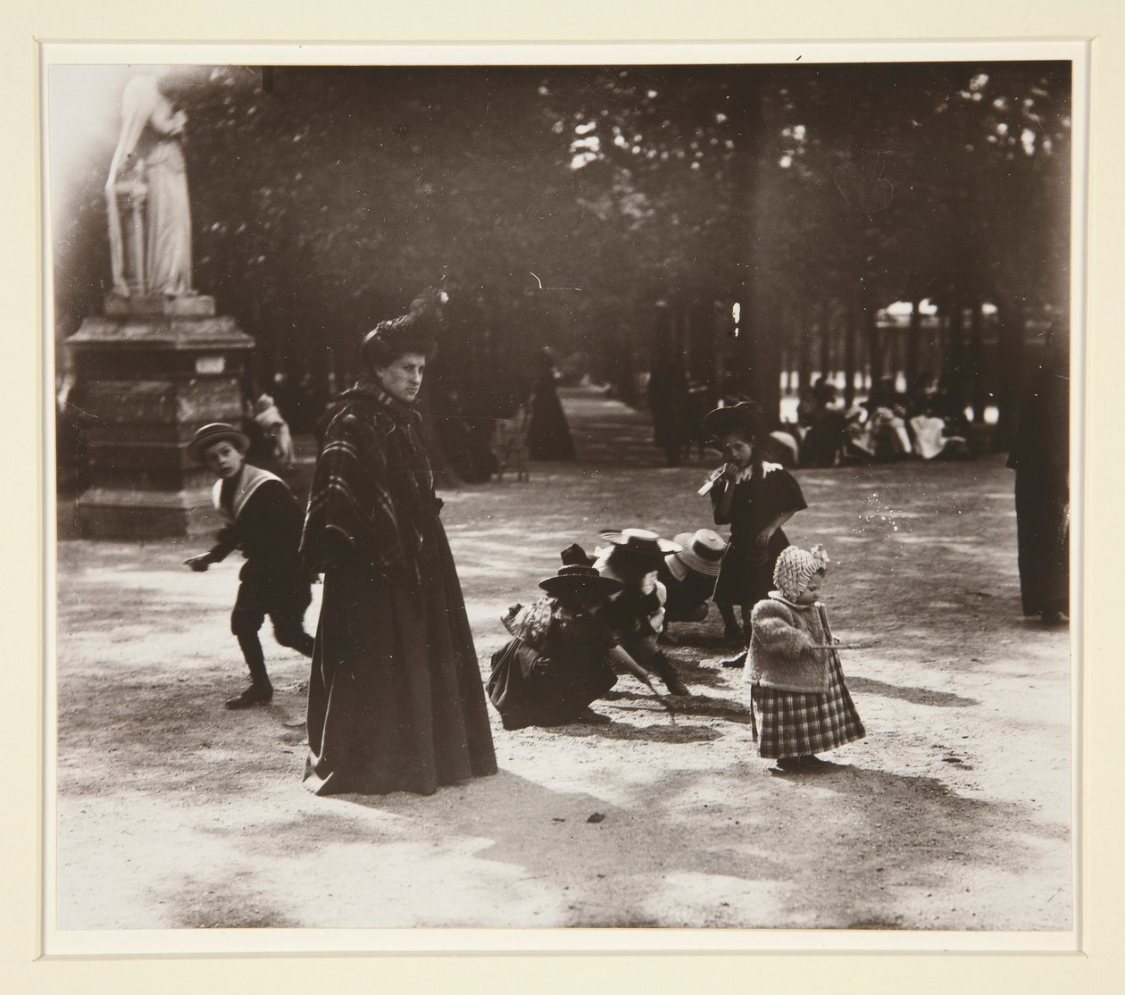 Děti - Lucemburská zahrada od Eugène Atget