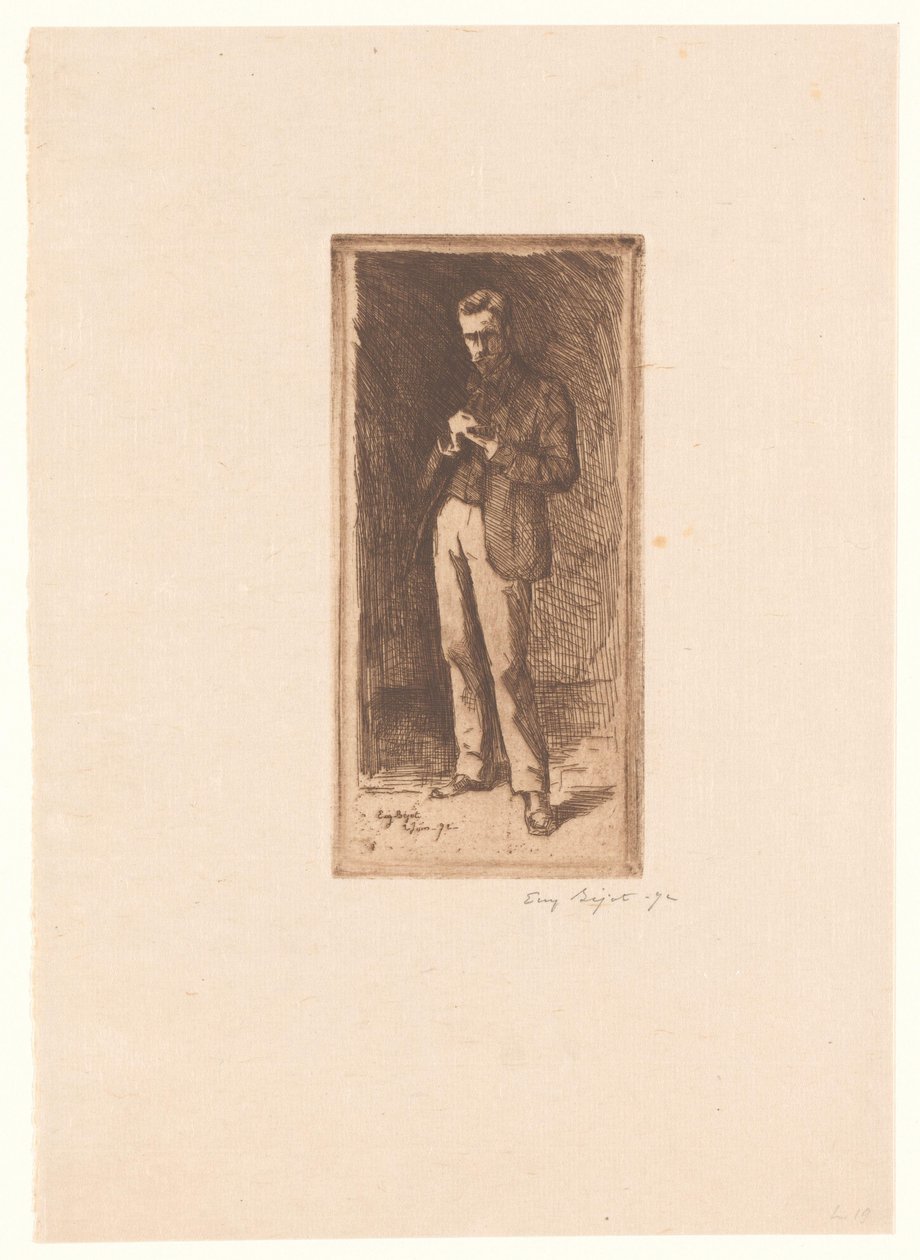 Autoportrét od Eugène Bejot (signed by artist)