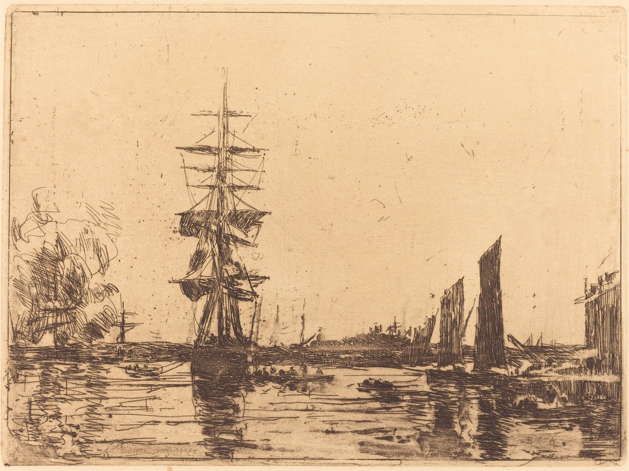 Výhled na moře od Eugène Boudin