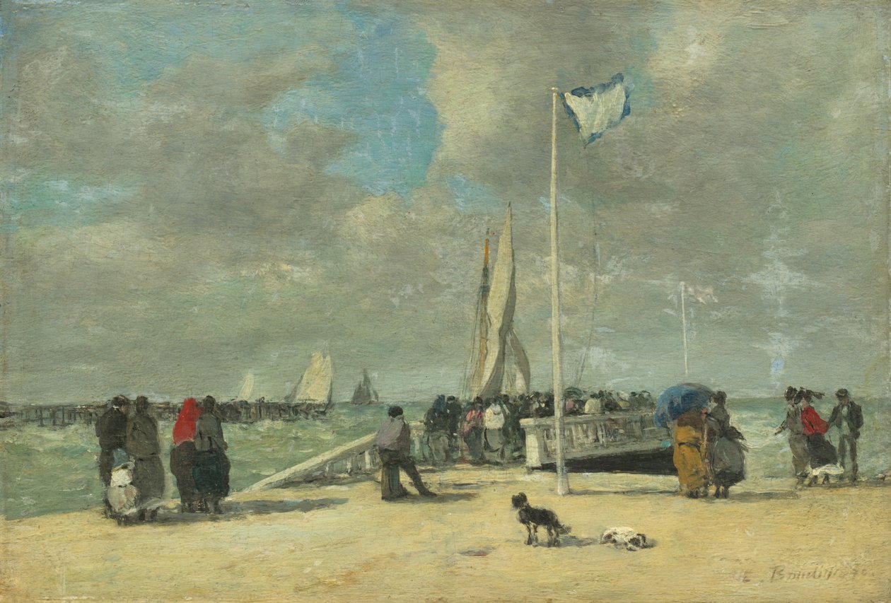 Na molu od Eugène Boudin